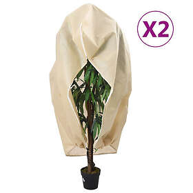 vidaXL Plant Fleece Covers with Zip 2 pcs 70g/m² 3,93x3.5 m