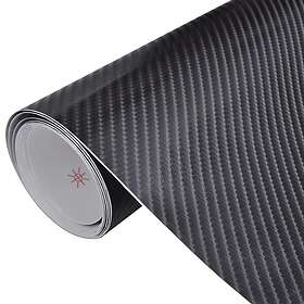 vidaXL Car Films 2 pcs 4D Black 100x150 cm+50x150 cm