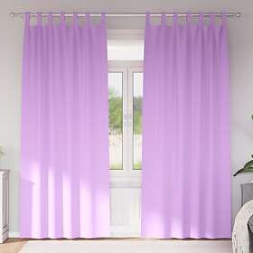 vidaXL Curtains with Curtains 2 pcs Purple 245 x 140 cm Polyester