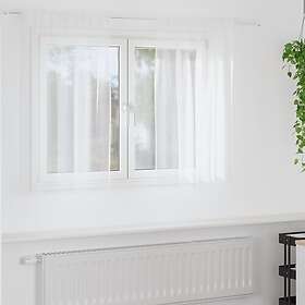 vidaXL Curtains with Curtains 2 pcs White 140 x 140 cm Polyester