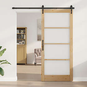 vidaXL Interior Door with Glass "ORKDAL" 93x211x4 cm Solid Wood Pine