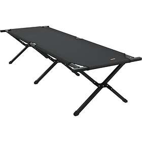 vidaXL Folding Sun Bed with Carry Bag Black 600D Oxford Fabric