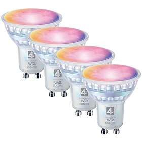 WiZ 4LITE 4L1/8052 Connected Smart LED Bulb GU10 Pack of 4