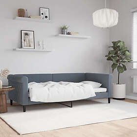 vidaXL Dagbädd mörkgrå 90x190 cm sammet