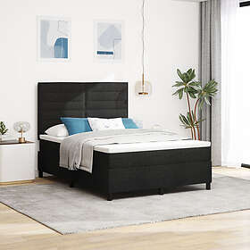 vidaXL Boxspring Bed with Mattress Black 160x200 cm Fabric