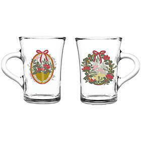 Holmegaard Christmas hot drink glass 23 cl 2-pack
