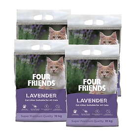 FourFriends Kattesand Lavender 4x10kg
