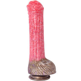 Pink Alien Myk Flytende Silikon Dildo 26cm