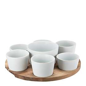 Modern House Nord Skål Set 7-pack Natur/Vit