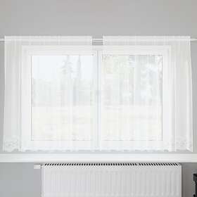 vidaXL Spetsgardin med gardiner 200x180cm Vit