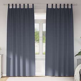 vidaXL Mörkläggningsgardiner 2 pcs 225x140cm Antracit