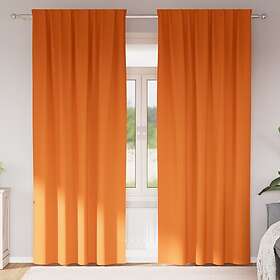 vidaXL Mörkläggningsgardiner 2 st 260x140cm Klart orange