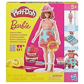 Play Doh Barbie Designer Docka Set (Florals & Fringe)
