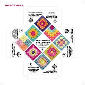 Bestemors hekleboks med 50 oppskriftskort