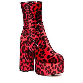 LAMODA Adore You Red Leopard Extreme Platform (Women's)