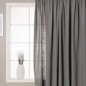 Hasta Home Lina Verho 268x280cm Tummanharmaa