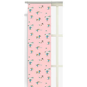 Arvidssons Textil Pippi Med Vänner Panelgardin Rosa