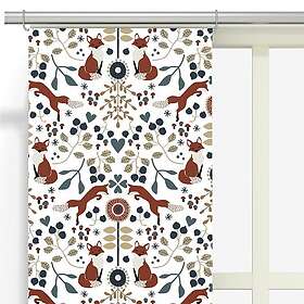 Arvidssons Textil Rävstigen Gardin Vit/Multi