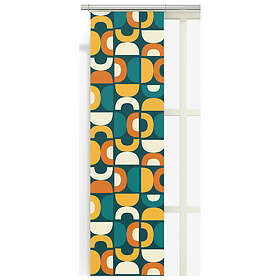 Arvidssons Textil Spiraldans Panelgardin Turkos/Orange