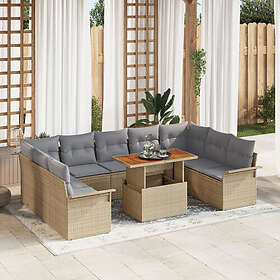vidaXL Outdoor Furniture Set 10-parts 3349377