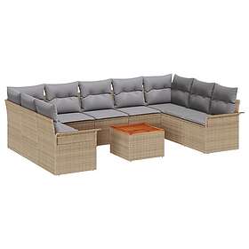 vidaXL Outdoor Furniture Set 10-parts 3347371