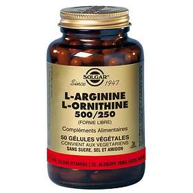 Solgar L-Arginine L-Ornithine 500/250mg 50 Kapslar