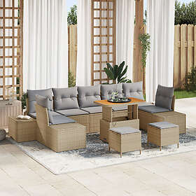 vidaXL Outdoor Furniture Set 10-parts 3364722