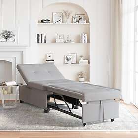 vidaXL 3-in-1 Sofa Bed in Cloud Grey