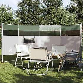 vidaXL Camping Windbreak Green 366x152x152 cm Waterproof