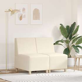 vidaXL Sofa Chair 2 pcs Cream 55 x 74 x 82 cm Corduroy fabric