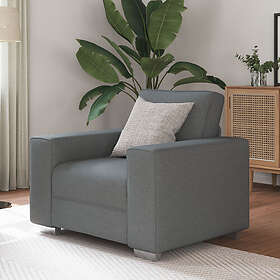 vidaXL Sofa Chair in Dark Grey, 59 cm Fabric