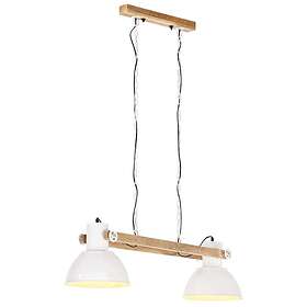 vidaXL Industrial Hanging Lamp 25 W White 109 cm E27