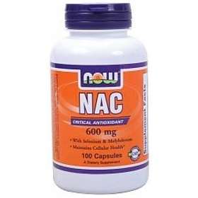 Now Foods NAC (N-Acetyl Cysteine) 600mg 100 Kapsler