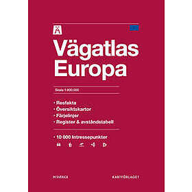 M Vägatlas Europa Skala 1:800 000