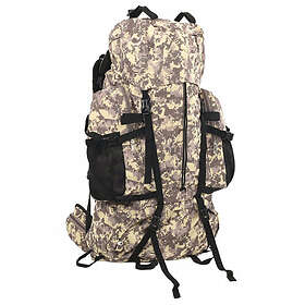 vidaXL Hiking Camel Brown Camouflage 80l