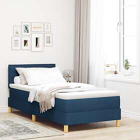 vidaXL Box Spring Bed with Mattress & LED 100x200cm 3342344
