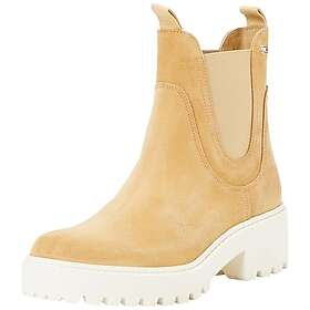 Tommy Hilfiger Flag Mocka Mellanhög Klack Chelsea Western Boot (Dam)