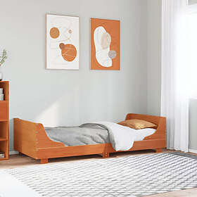 vidaXL Sängram 90x190 cm massiv furu