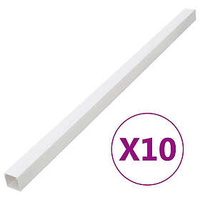vidaXL Kabelkanal 33x33 mm 10 m PVC