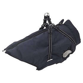vidaXL Dog Blanket with Harness Waterproof Reflective Navy Blue (L52)