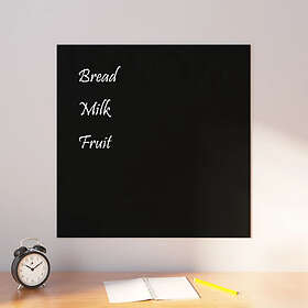 vidaXL Magnetic board Black tempered glass 60x60 cm