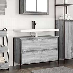 vidaXL Vanity Cabinet 90x34.5x60cm Sonoma Gray