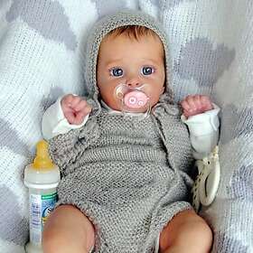 Scnbom Docka Återfödd realistiska babydockor 50cm
