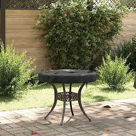 vidaXL Cover For Outdoor Table 62 x 62 x 10 cm Black