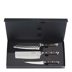 Damaskus by Haws Wengé Knivset 3-pack