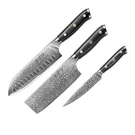 Damaskus by Haws G10 Knivset 3-pack