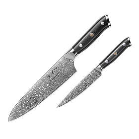 Damaskus by Haws G10 Knivset 2-pack Kockkniv + Allkniv