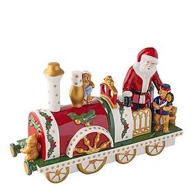 Villeroy & Boch Christmas Toys Memory Juledekorasjon Lokomotiv Santa 31,5cm