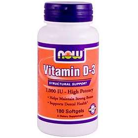 Now Foods Vitamin D-3 180 Capsules