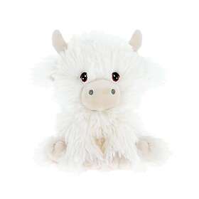Keel Toys eco Vit Fluffig Ko Gosedjur 18cm